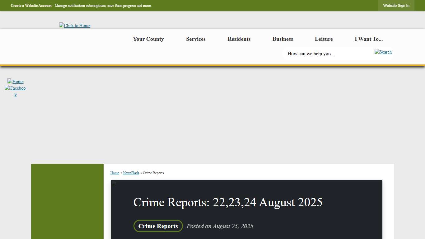 Crime Reports: 22,23,24 August 2025 • Jackson County, MS