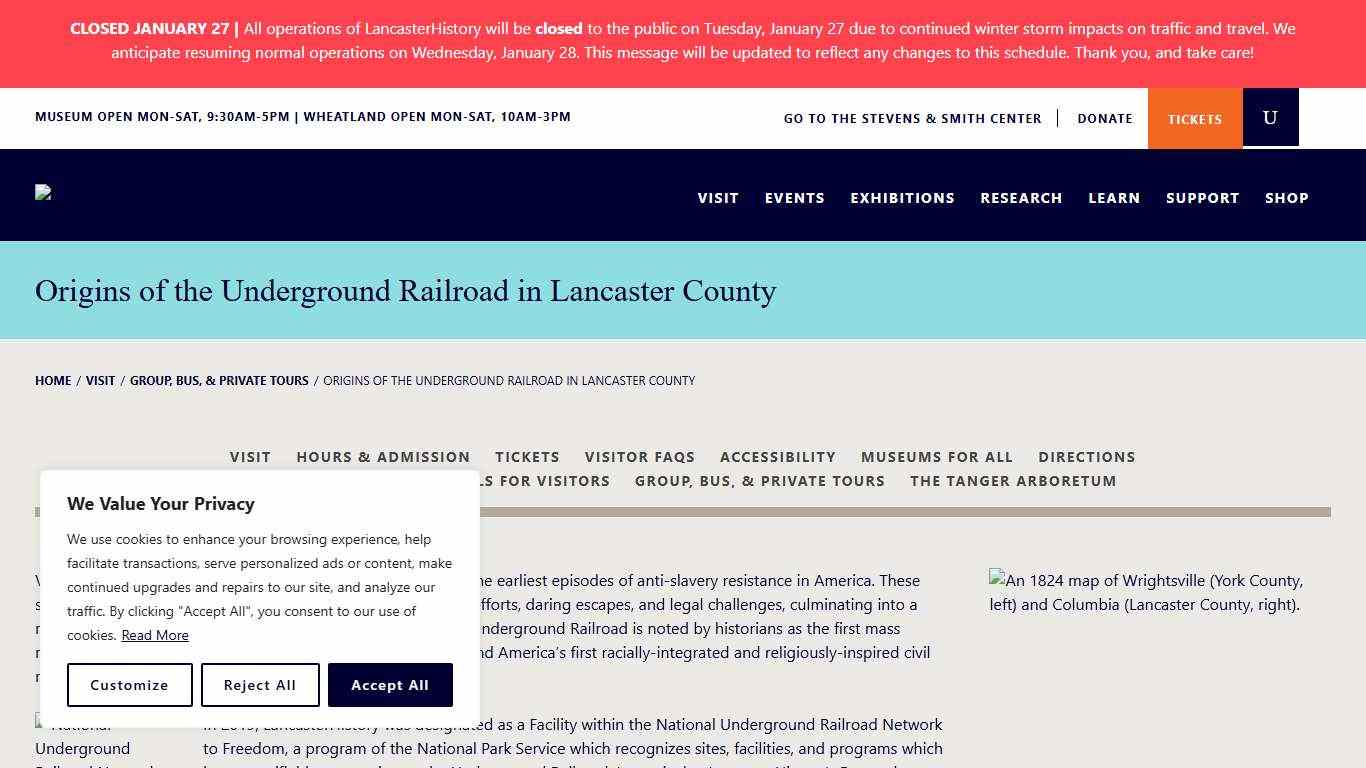 Origins of the Underground Railroad in Lancaster County - LancasterHistory